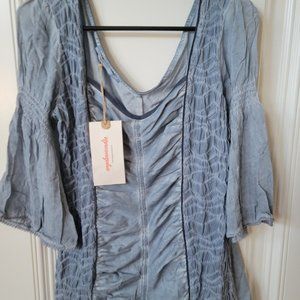 NWT Angel's Never Die Blue Top